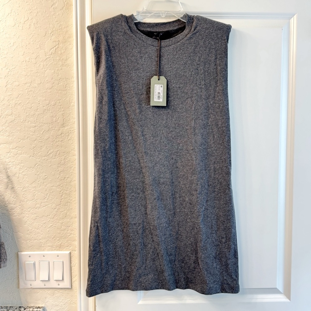 All Saints Charcoal Tank Dress